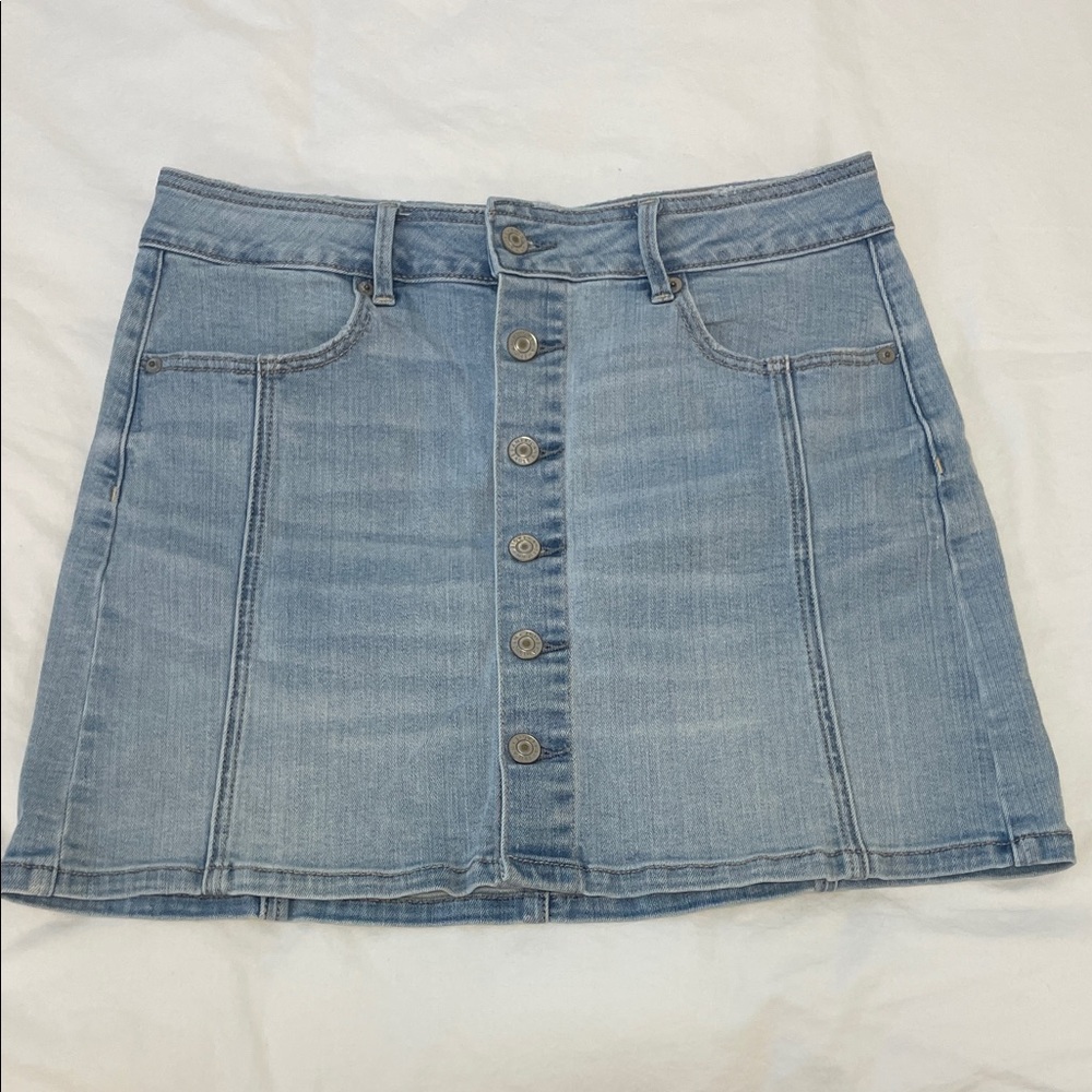 American Eagle Outfitters Light Blue Denim Skirt